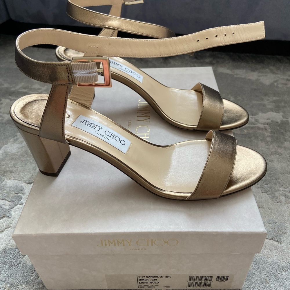 Jimmy Choo city sandals Brand New 39.5